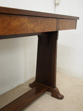 Antique Whytock and Reid Figured Walnut Side / Library Table