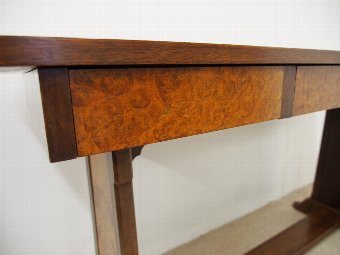 Antique Whytock and Reid Figured Walnut Side / Library Table