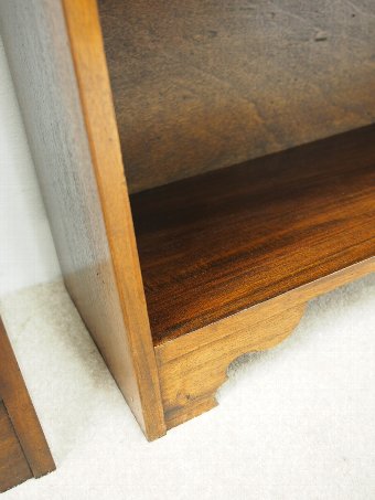 Antique Pair of Mahogany Open Bookcases