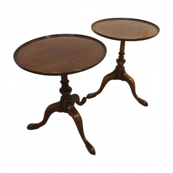 Pair of Georgian Style Mahogany Wine Tables