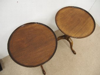 Antique Pair of Georgian Style Mahogany Wine Tables