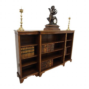 Georgian Style Mahogany Open Bookcase