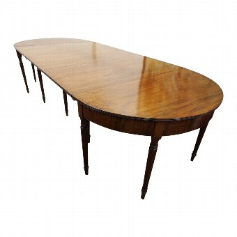 George IV Mahogany D-End Dining Table