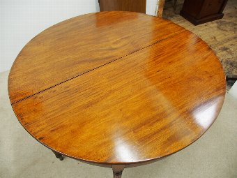 Antique George IV Mahogany D-End Dining Table