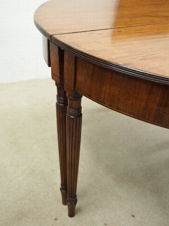 Antique George IV Mahogany D-End Dining Table
