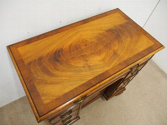 Antique George II Style Walnut Knee Hole Desk