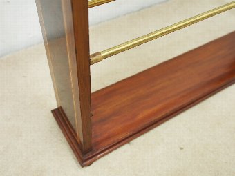 Antique Sheraton Revival Mahogany and Inlaid Shoe Stand