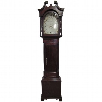 Late George III Grandfather Clock by T. Campbell, Strabane
