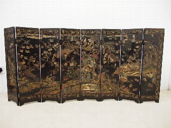 Antique Coromandel Miniature Folding Screen