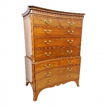 George III Concave Chest on Chest