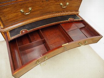 Antique George III Concave Chest on Chest