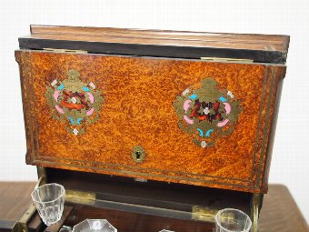 Antique Amboyna Decanter Box