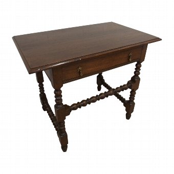 Jacobean Style Oak Side Table