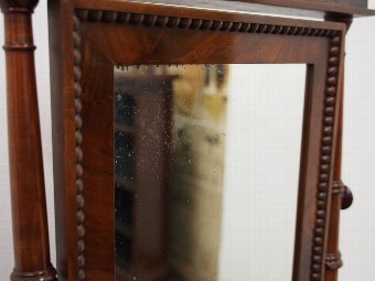 Antique Mahogany Biedermeier Toilet Mirror