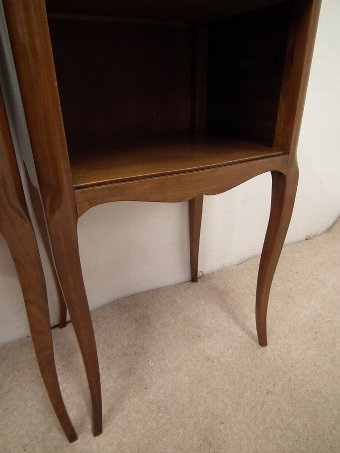 Antique Pair of French Fruit Wood Bedside Cabinets