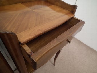 Antique Pair of French Fruit Wood Bedside Cabinets