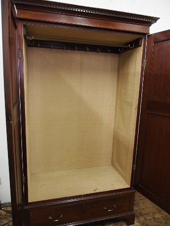 Antique Georgian Mahogany Two Door Wardrobe