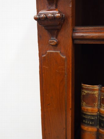 Antique Mid-Victorian Mahogany Open Bookcase