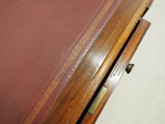 Antique Late Victorian Mahogany Writing Table