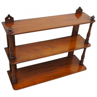 Antique Mahogany Wall Shelves | ANTIQUES.CO.UK