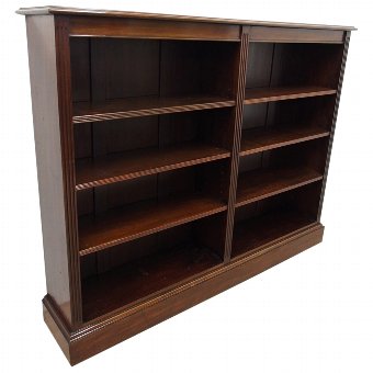 Victorian Mahogany Open Bookcase