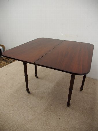 Antique George IV Mahogany and Rosewood Fold Over Tea Table