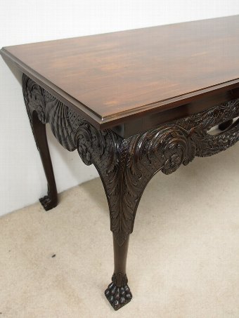 Antique George II Chippendale Style Mahogany Hall Table