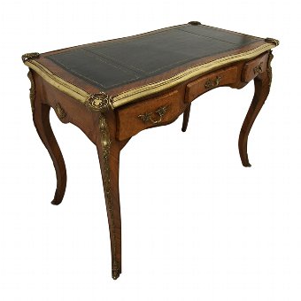  French Figured Walnut Writing Table