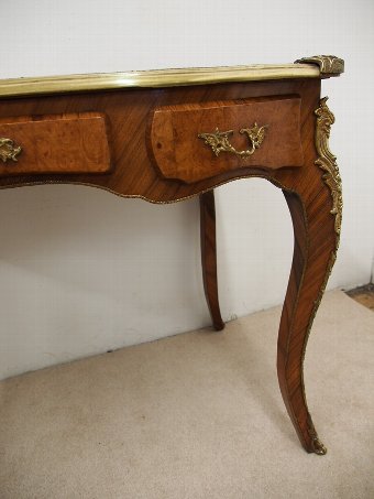 Antique  French Figured Walnut Writing Table