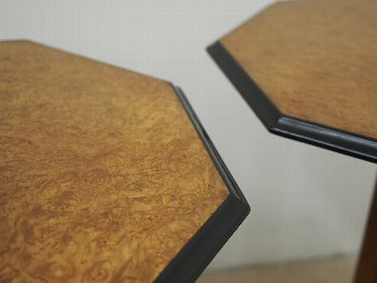 Antique Pair of Regency Style Amboyna Occasional Tables