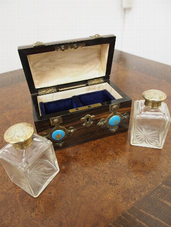 Antique Coromandel Domed Top Perfume Bottle Box