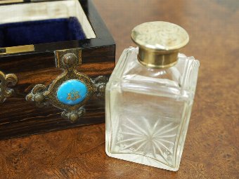 Antique Coromandel Domed Top Perfume Bottle Box