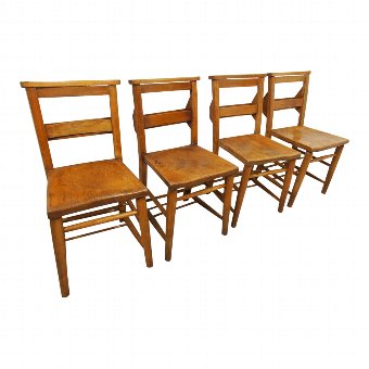 Set of 4 Church Chairs