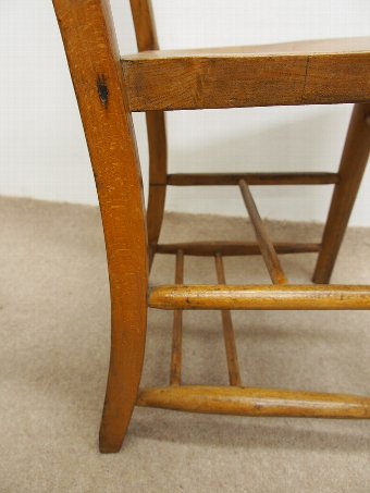 Antique Set of 4 Church Chairs