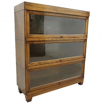 Sectional Oak Bookcase by Globe Wernicke