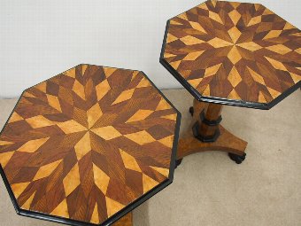 Antique Pair of Regency Style Occasional Tables