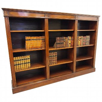 Mahogany Open Bookcase