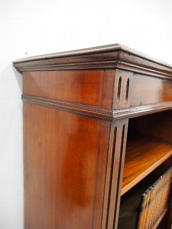 Antique Mahogany Open Bookcase
