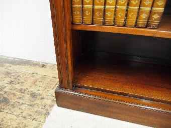Antique Mahogany Open Bookcase