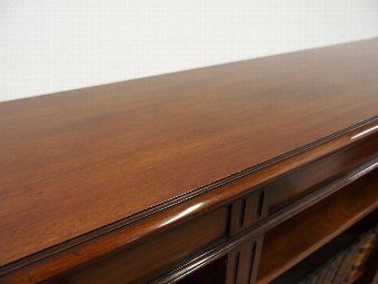 Antique Mahogany Open Bookcase