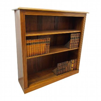 Late Victorian Mahogany Open Bookcase