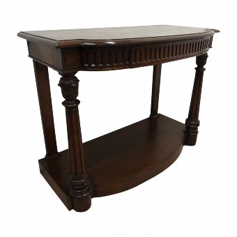 Early Victorian Oak Hall Table