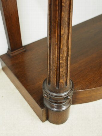 Antique Early Victorian Oak Hall Table