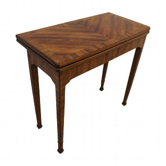 Whytock and Reid Walnut Fold Over Games Table