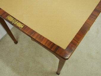 Antique Whytock and Reid Walnut Fold Over Games Table