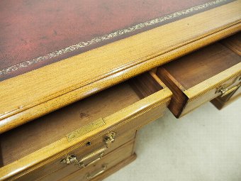 Antique Victorian Walnut Partners Desk