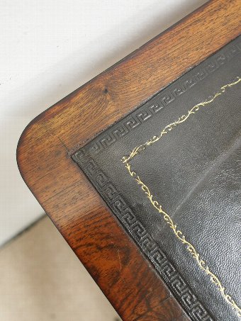 Antique Rosewood Library Table 