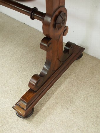 Antique Rosewood Library Table 
