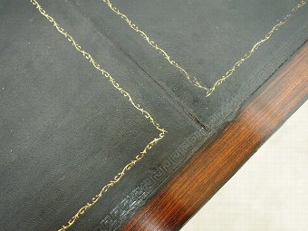 Antique Rosewood Library Table 