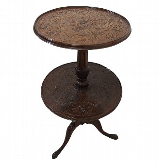 George III Mahogany 2 Tier Dumbwaiter